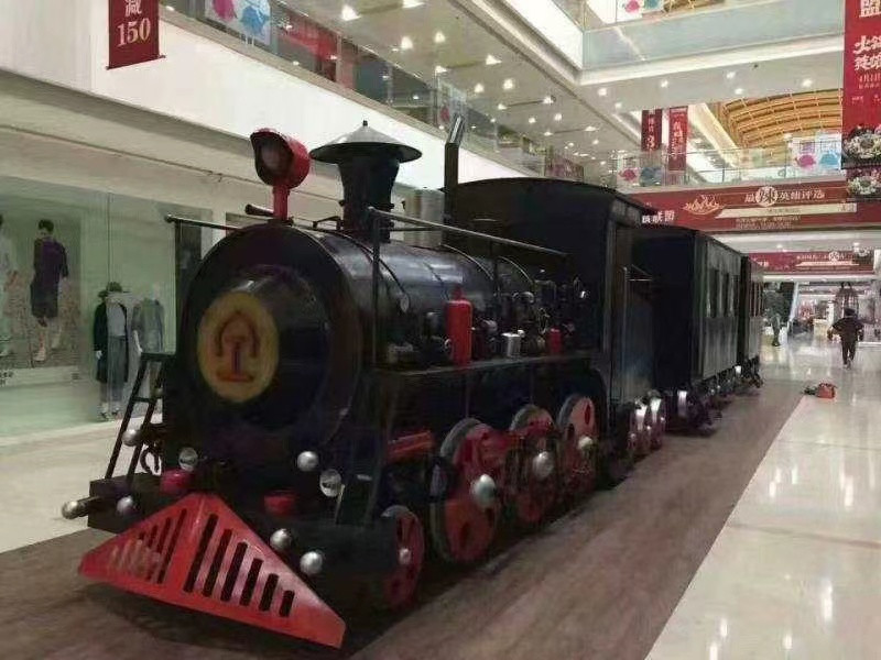 大型复古火车头模型